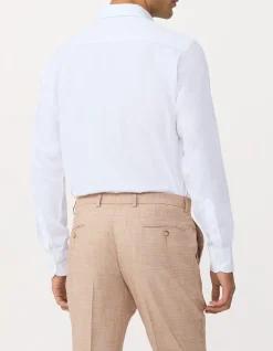 Long Sleeve Heritage Weave Double Cuff Shirt