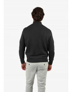 LONG SLEEVE MARLE QUARTER 1/2 ZIP JUMPER