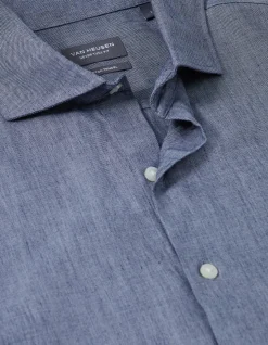 Long Sleeve NEVER Tuck Single Colour Tencel Blend Oxford Shirt