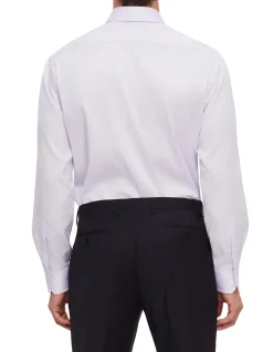 LONG SLEEVE NON IRON STRETCH COTTON SHIRT