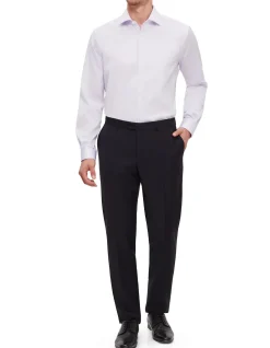 LONG SLEEVE NON IRON STRETCH COTTON SHIRT