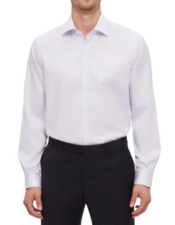 LONG SLEEVE NON IRON STRETCH COTTON SHIRT