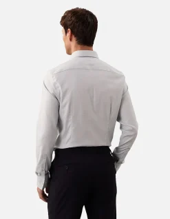 LONG SLEEVE REFINED COTTON STRETCH SLIM FIT SHIRT