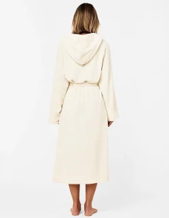 Long Plush Hooded Robe