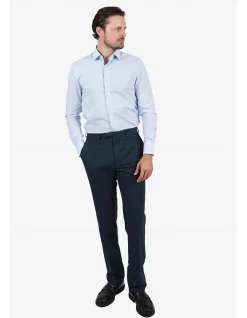 Long Sleeve Check Slim Fit Single Cuff Shirt