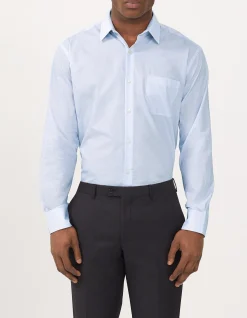 LONG SLEEVE CLASSIC CIRCLE PRINT COTTON SHIRT