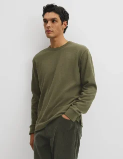 Long Sleeve Cotton Slub T-Shirt
