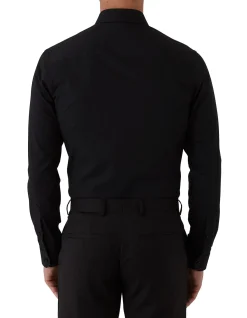 Long Sleeve Cotton Stretch Regular Fit Cuff Slim Shirt