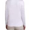 LONG SLEEVE CREW NECK TEE - WHITE
