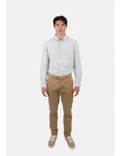 Long Sleeve Diamond Texture Cotton Shirt