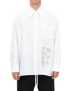 Long-Sleeved Shirt with Pearl Print