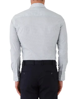 Long Sleeve GeoMETRIC Print Slim Shirt
