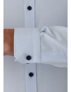Long Sleeve HONEYCOMB Regular Fit Cuff Slim Shirt