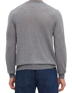 LONG SLEEVE LIGHT WEIGHT WOOL CREW NECK JUMPER