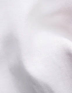 LONG SLEEVE LINEN BAND COLLAR SHIRT