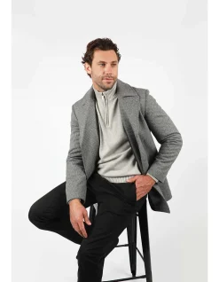 LONG SLEEVE MARLE QUARTER 1/4 ZIP JUMPER