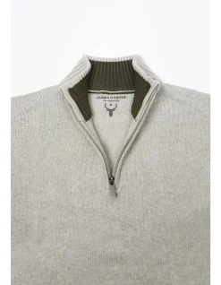 LONG SLEEVE MARLE QUARTER 1/4 ZIP JUMPER