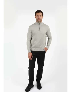 LONG SLEEVE MARLE QUARTER 1/4 ZIP JUMPER