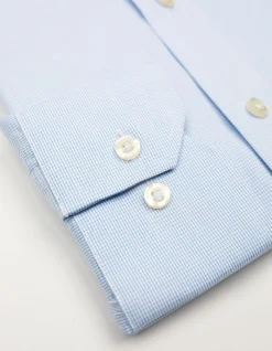 LONG SLEEVE SINGLE CUFF CHECK CONTEMPORARY FIT SHIRT