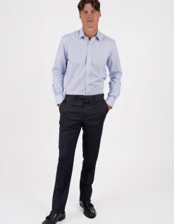 LONG SLEEVE SINGLE CUFF CHECK CONTEMPORARY FIT SHIRT