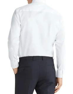 Long Sleeve Slim Dobby Shirt