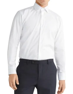 Long Sleeve Slim Dobby Shirt