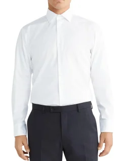 Long Sleeve Slim Dobby Shirt