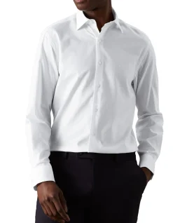 Long Sleeve Slim Dobby Shirt