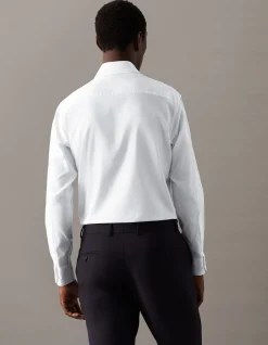 Long Sleeve Slim Dobby Shirt