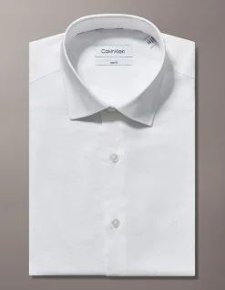 Long Sleeve Slim Dobby Shirt