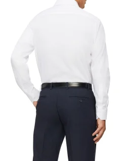 Long Sleeve Slim Dobby Shirt