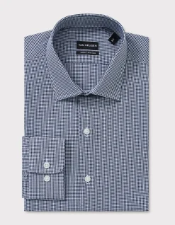 LONG SLEEVE SLIM FIT EASY CARE DOBBY SHIRT