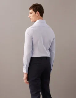 LONG SLEEVE SLIM FIT PERFORMANCE NON IRON COTTON SHIRT
