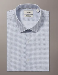 LONG SLEEVE SLIM FIT POPLIN COTTON SHIRT