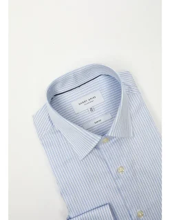 Long Sleeve Slim Fit Stripe Shirt