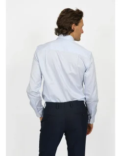 Long Sleeve Slim Fit Stripe Shirt