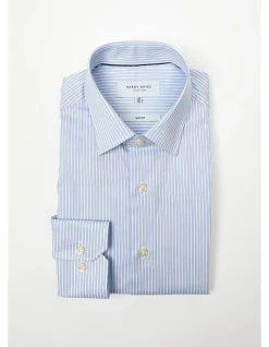 Long Sleeve Slim Fit Stripe Shirt
