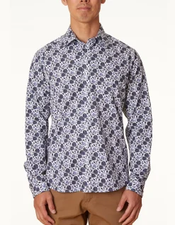 LONG SLEEVE SLIM FIT TOLENTINO PRINT SHIRT