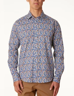 LONG SLEEVE SLIM FIT TORTORETO PRINT SHIRT