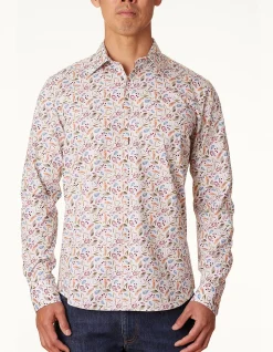 LONG SLEEVE SLIM FIT VASTO PRINT SHIRT
