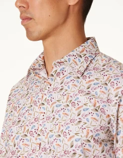 LONG SLEEVE SLIM FIT VASTO PRINT SHIRT