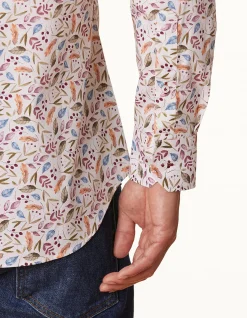 LONG SLEEVE SLIM FIT VASTO PRINT SHIRT