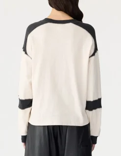Long Sleeve Slouch Panelled T-Shirt