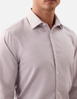 LONG SLEEVE STRETCH COLLAR SHIRT SLIM FIT SHIRT