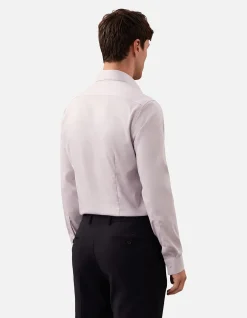 LONG SLEEVE STRETCH COLLAR SHIRT SLIM FIT SHIRT