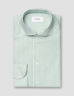 LONG SLEEVE STRIPED SIGNATURE OXFORD SHIRT