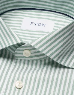 LONG SLEEVE STRIPED SIGNATURE OXFORD SHIRT