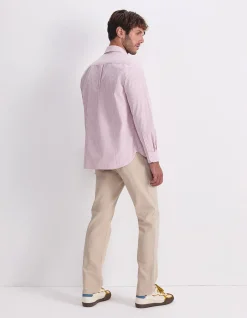 LONG SLEEVE STRIPE POPLIN SHIRT