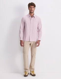 LONG SLEEVE STRIPE POPLIN SHIRT