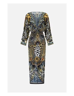 LONG SPLIT FRONT TWIST DRESS